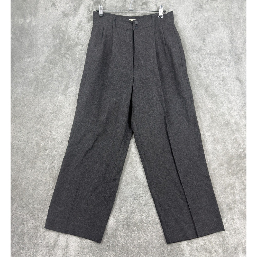 Vintage Gap Pants Womens Size 10 Wool Blend Pleated High Waist Wide Leg Trousers